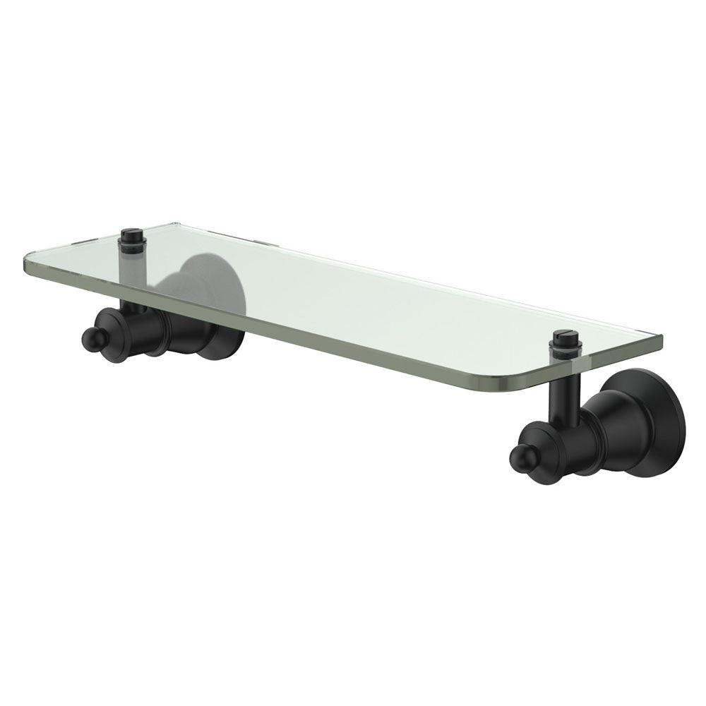 Fienza Lillian Glass Shower Shelf Matte Black