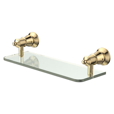 Fienza Lillian Glass Shower Shelf Urban Brass