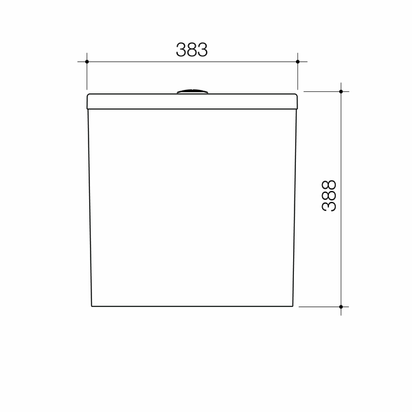 Caroma Urbane® II Bidet Cleanflush® Wall Faced Close Coupled Bottom Inlet Toilet Suite (with GermGard®)