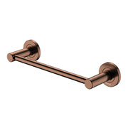 Kaya Single Towel Rail, 300mm, Brushed Copper