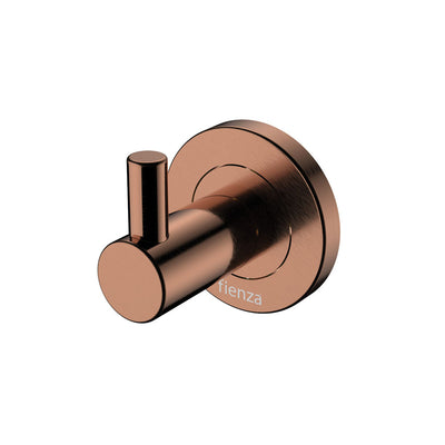 Kaya Robe Hook, Brushed Copper