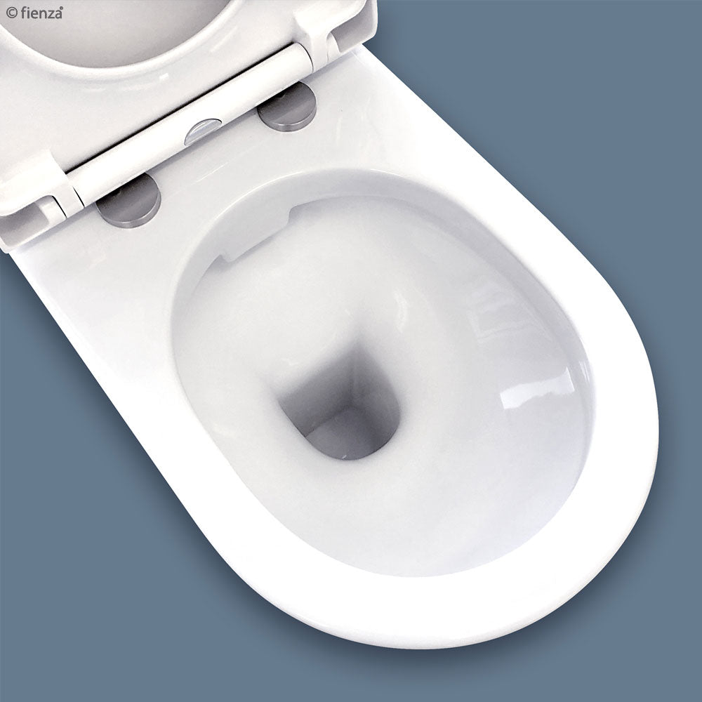 Fienza Rak Resort Wall Faced Toilet Pan Only Gloss White