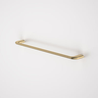 Caroma Contura II 620mm Single Towel Rail - Brushed Brass