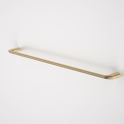 Caroma Contura II 820mm Single Towel Rail - Brushed Brass