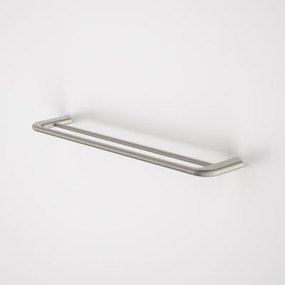 Caroma Contura II 620mm Double Towel Rail - Brushed Nickel