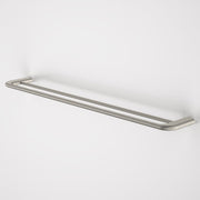 Caroma Contura II 820mm Double Towel Rail - Brushed Nickel