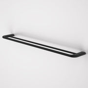 Caroma Contura II 820mm Double Towel Rail - Matte Black