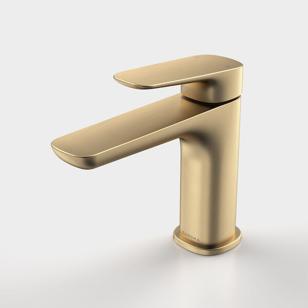 Caroma Contura II Basin Mixer - Brushed Brass detail