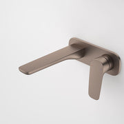 Caroma Contura II Wall Basin/Bath Mixer 180mm - Brushed Bronze