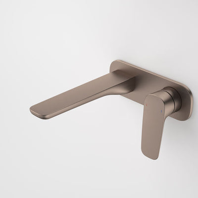 Caroma Contura II Wall Basin/Bath Mixer 180mm - Brushed Bronze