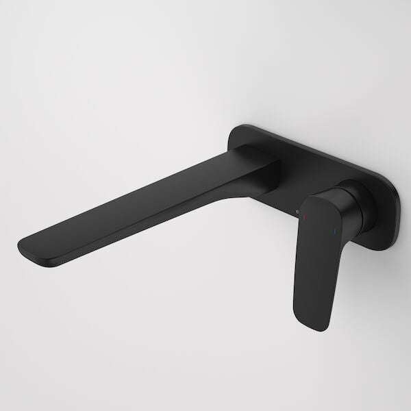 Caroma Contura II Wall Basin/Bath Mixer 220mm - Matte Black