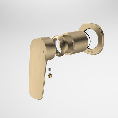 Caroma Contura II Bath/Shower Mixer - Trim Kit - Brushed Brass