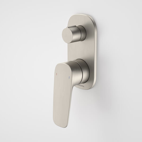 Caroma Contura II Bath/Shower Mixer with Diverter - Brushed Nickel