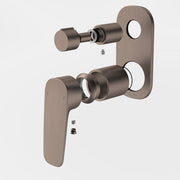 Caroma Contura II Bath/Shower Mixer with Diverter Trim Kit - Brushed Bronze