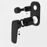 Caroma Contura II Bath/Shower Mixer with Diverter Trim Kit - Matte Black