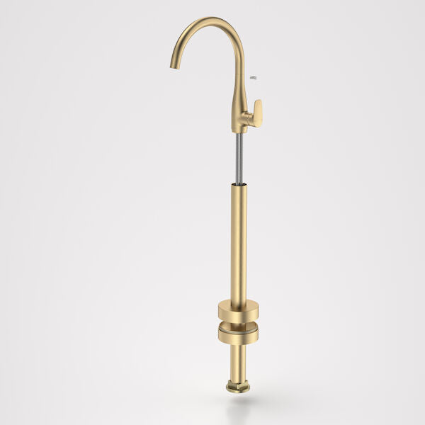 Caroma Contura II Freestanding Bath Filler Trim Kit - Brushed Brass