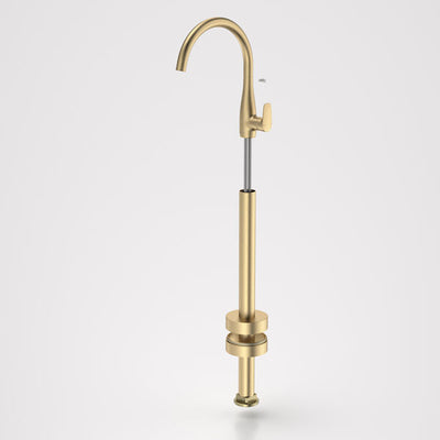Caroma Contura II Freestanding Bath Filler - Trim Kit - Brushed Brass