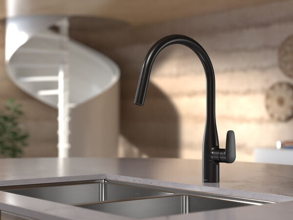 Caroma Contura® II Pull Out Sink Mixer - Matte Black