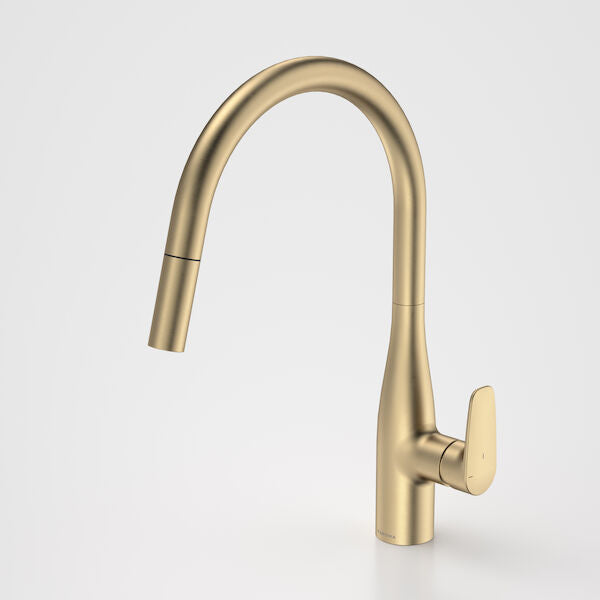 Caroma Contura® II Pull Out Sink Mixer - Brushed Brass