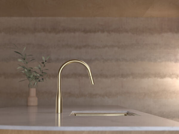 Caroma Contura® II Pull Out Sink Mixer - Brushed Brass