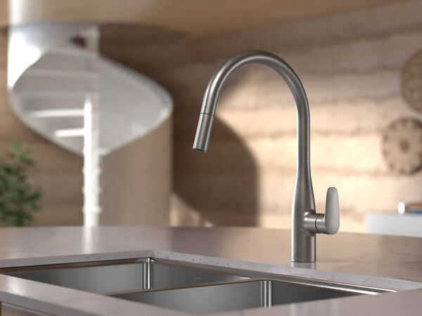 Caroma Contura® II Pull Out Sink Mixer - Brushed Nickel
