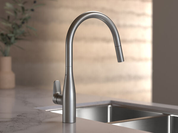 Caroma Contura® II Pull Out Sink Mixer - Brushed Nickel