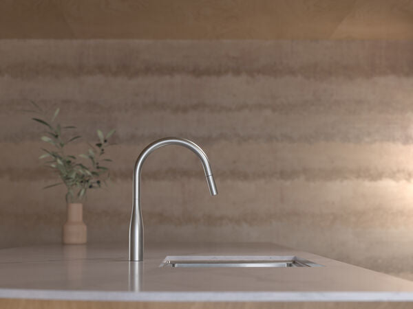 Caroma Contura® II Pull Out Sink Mixer - Brushed Nickel