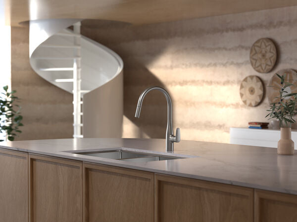 Caroma Contura® II Pull Out Sink Mixer - Brushed Nickel