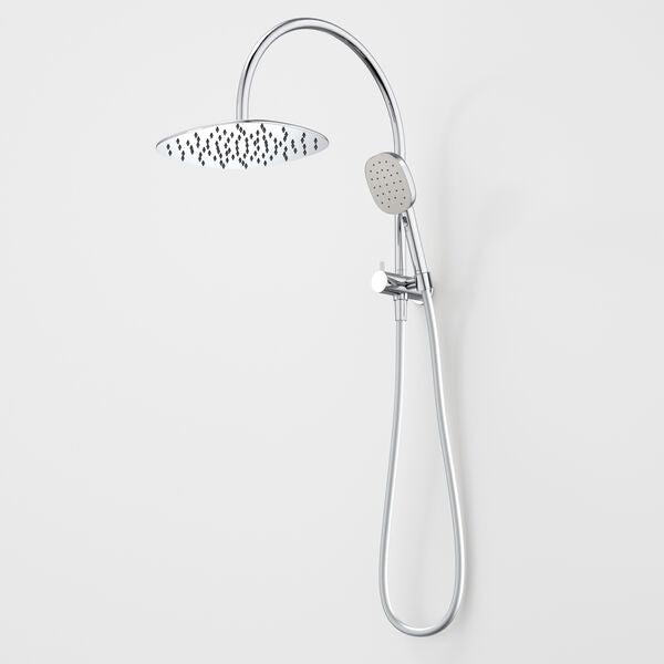 Caroma Contura II Compact Twin Shower - Chrome