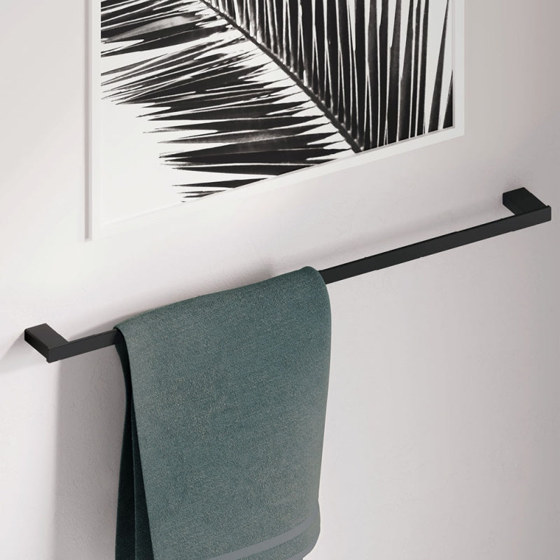 Fienza Tono Single Towel Rail Matte Black