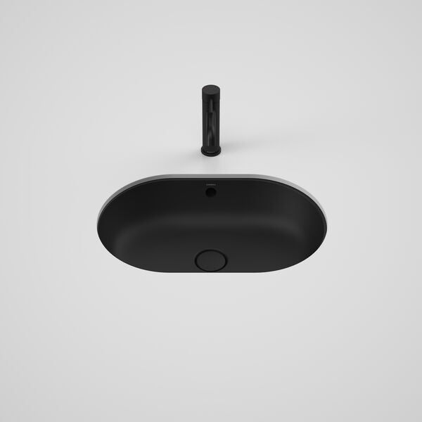 Liano II 580mm Pill Under/Over Counter Basin – Matte Black (with Overflow)