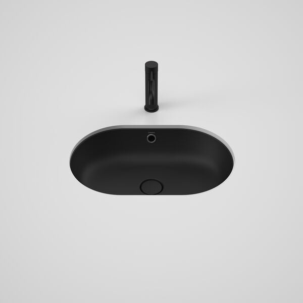 Liano II 580mm Pill Under/Over Counter Basin – Matte Black (with Overflow)