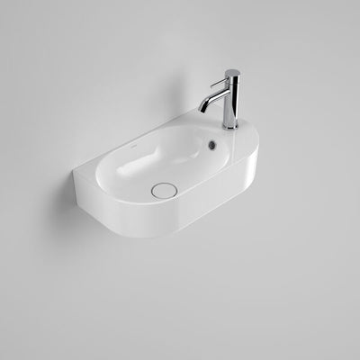Caroma Liano II Hand Wall Basin (1 Tap Hole) – White (with Overflow)