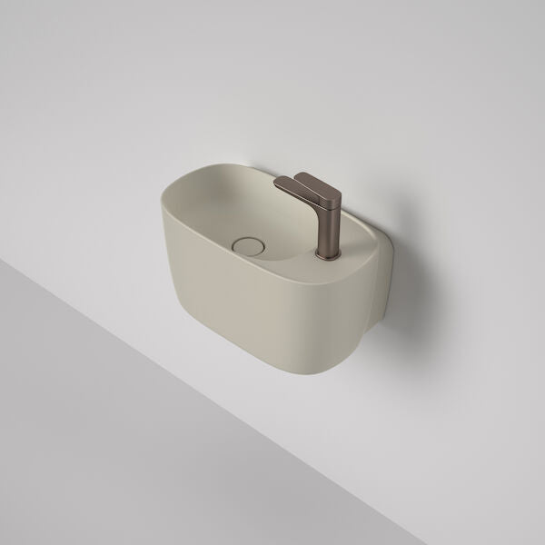 Caroma Contura® II Hand Wall Basin (1 Tap Hole) - Matte Clay