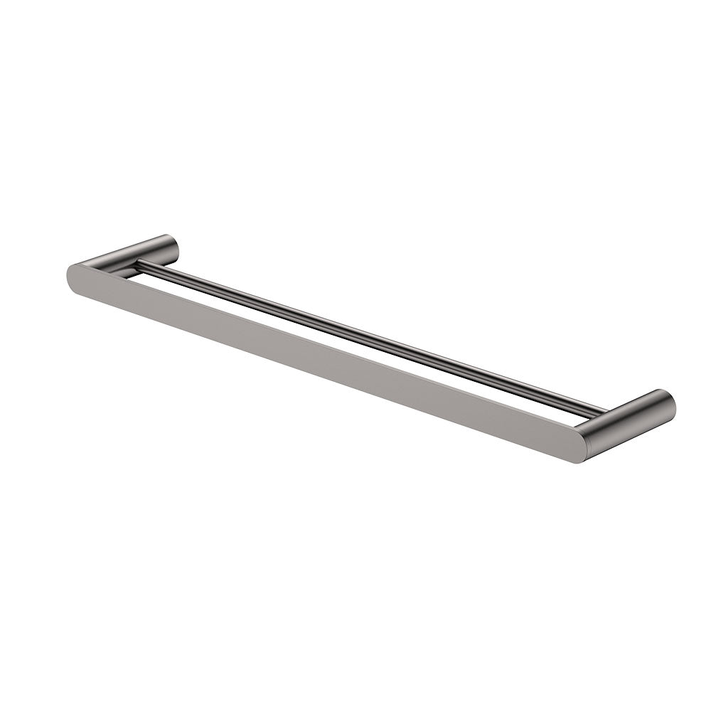 Fienza Empire Slim Double Towel Rail 600mm Gun Metal