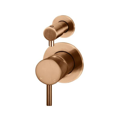 Meir Round Diverter Mixer Trim Kit (In-wall body not included) Lustre Bronze