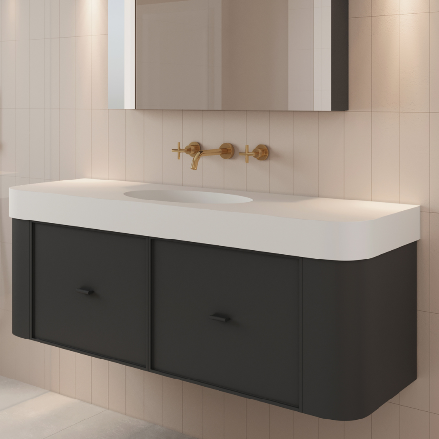 Rifco Contour Deluxe Curved Vanity