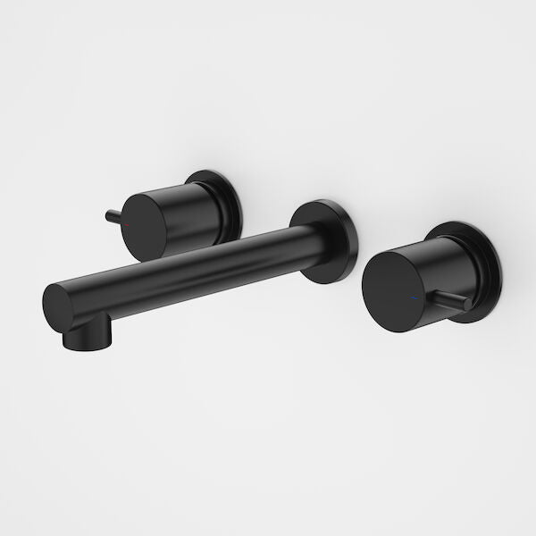 Caroma Luna Lever Wall Basin Set - Black