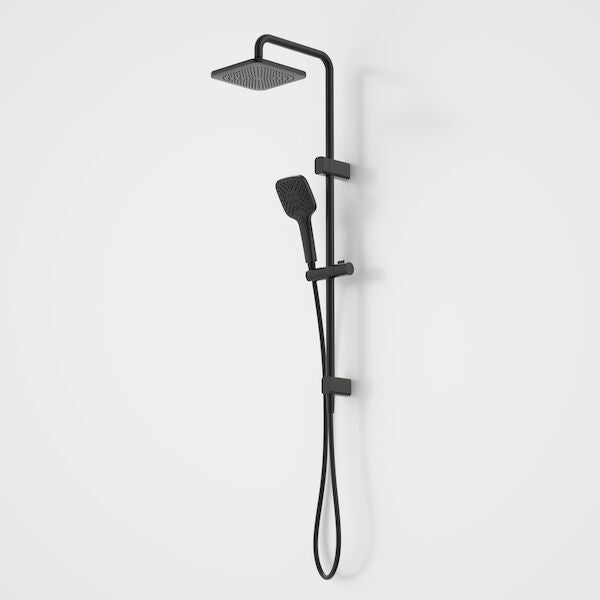 Caroma Luna Multifunction Rail Shower with Overhead - Black