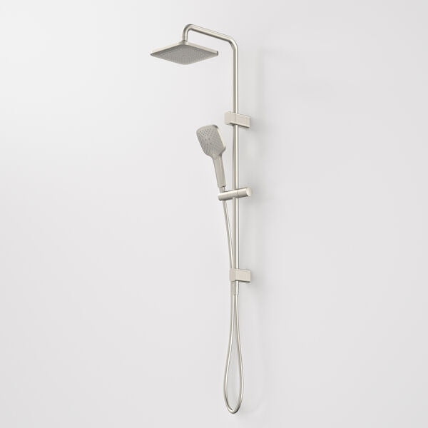 Caroma Luna Multifunction Rail Shower with Overhead - Brushed Nickel