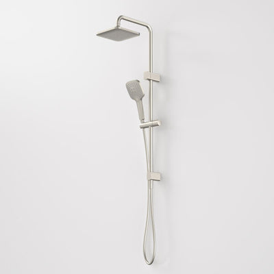 Caroma Luna Multifunction Rail Shower with Overhead - Brushed Nickel