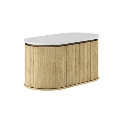 Fienza Empire Pill Scandi Oak Wall Hung Vanity