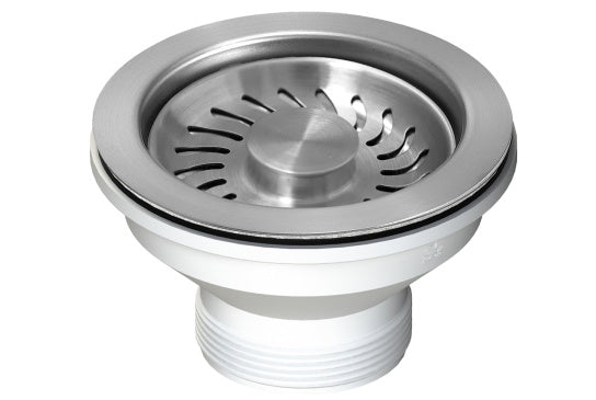 Turner Hastings 90 x 50mm Brushed Nickel Basket Waste With Long Screw