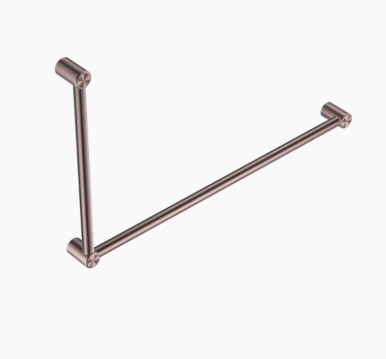 Nero Mecca Care 32mm DDA Grab Rail Set 90 Degree 600X1000mm