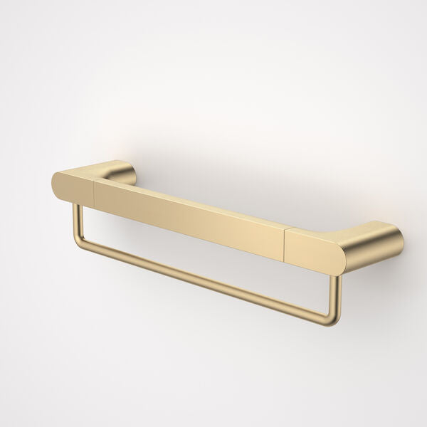 Caroma Urbane® II Universal Towel Rail 400mm Set - Brushed Brass