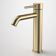 Caroma Liano II Mid Tower Basin Mixer Brushed Brass - LF
