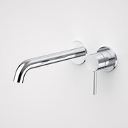 Caroma Liano II 210mm Wall Basin / Bath Mixer  2 x Round Cover Plates Chrome - Sales Kit - LF