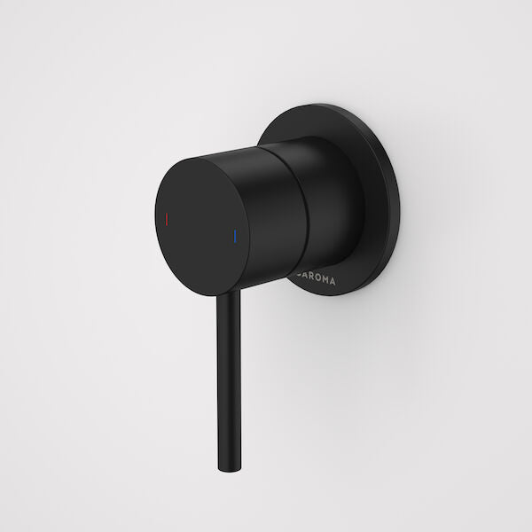 Caroma Liano II Bath / Shower Mixer - Round Cover Plate - Matte Black