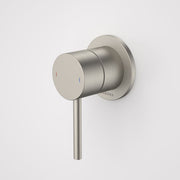 Caroma Liano II Bath / Shower Mixer - Round Cover Plate - Brushed Nickel