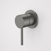 Caroma Liano II Bath / Shower Mixer - Round Cover Plate - Gun Metal